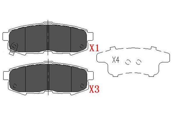 Kavo Parts KBP-4555 Brake Pad Set, disc brake