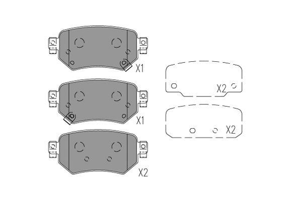 Kavo Parts KBP-4577 Brake Pad Set, disc brake