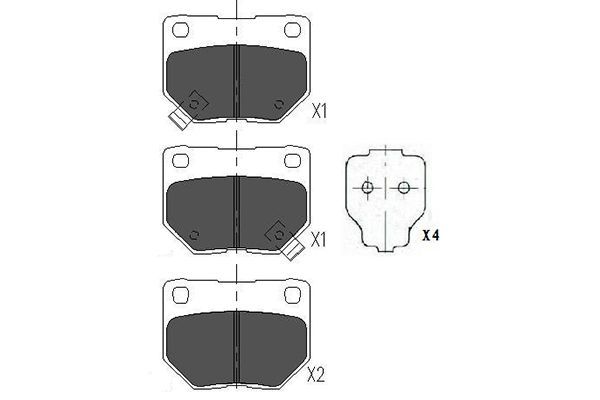 Kavo Parts KBP-6545 Brake Pad Set, disc brake