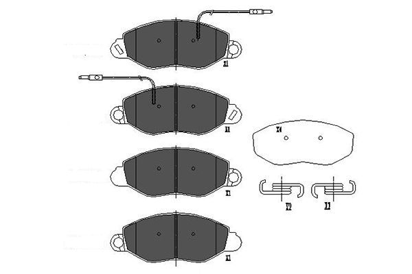 Kavo Parts KBP-6586 Brake Pad Set, disc brake