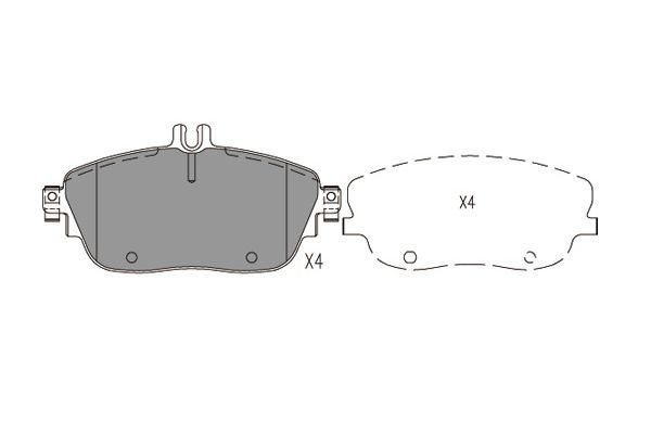 Kavo Parts KBP-6620 Brake Pad Set, disc brake