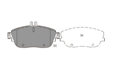 Brake Pad Set, disc brake Kavo Parts KBP-6620