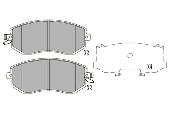 Kavo Parts KBP-8025 Brake Pad Set, disc brake