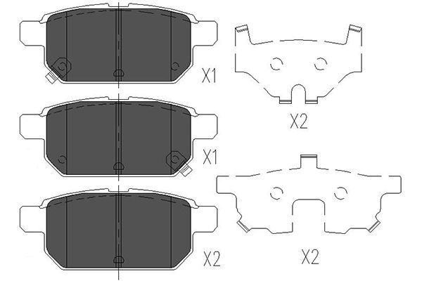 Kavo Parts KBP-8526 Brake Pad Set, disc brake