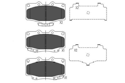 Brake Pad Set, disc brake Kavo Parts KBP-9054