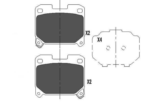 Kavo Parts KBP-9063 Brake Pad Set, disc brake