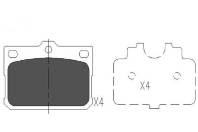 Brake Pad Set, disc brake Kavo Parts KBP-9081