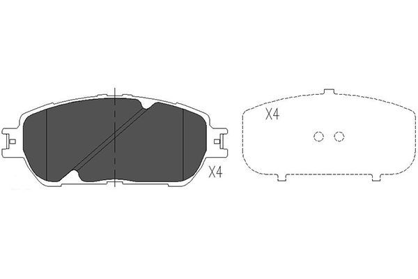 Kavo Parts KBP-9090 Brake Pad Set, disc brake