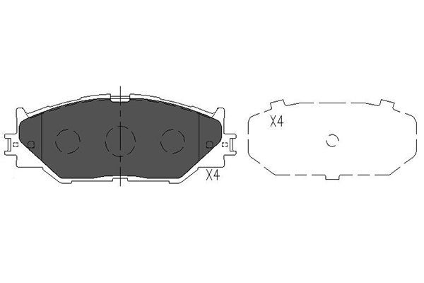 Kavo Parts KBP-9094 Brake Pad Set, disc brake