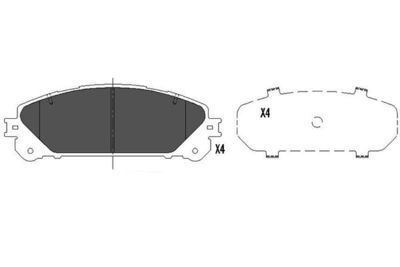 Brake Pad Set, disc brake Kavo Parts KBP-9116