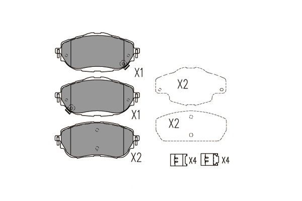 Kavo Parts KBP-9123 Brake Pad Set, disc brake