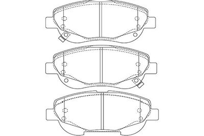 Brake Pad Set, disc brake Kavo Parts KBP-9143
