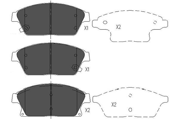 Kavo Parts KBP-1014 Brake Pad Set, disc brake