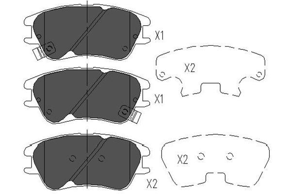 Kavo Parts KBP-3009 Brake Pad Set, disc brake