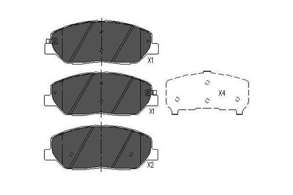 Kavo Parts KBP-3023 Brake Pad Set, disc brake
