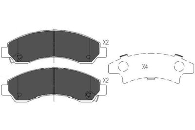 Brake Pad Set, disc brake Kavo Parts KBP-3514