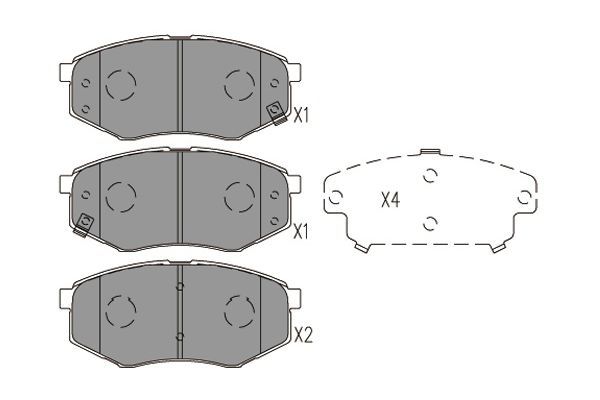 Kavo Parts KBP-4025 Brake Pad Set, disc brake