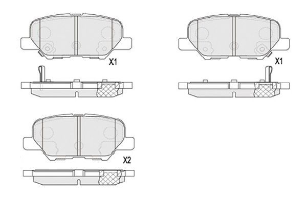 Kavo Parts KBP-5551 Brake Pad Set, disc brake