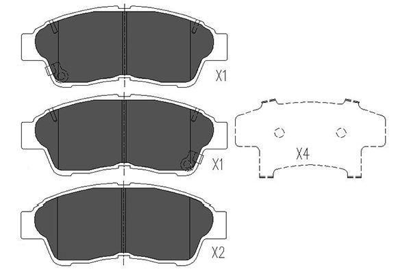 Kavo Parts KBP-9005 Brake Pad Set, disc brake