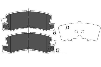 Brake Pad Set, disc brake Kavo Parts KBP-9058