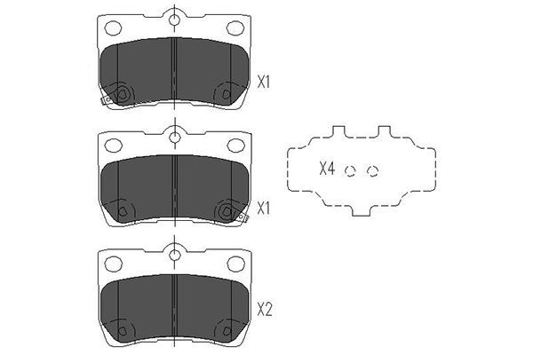 Kavo Parts KBP-9083 Brake Pad Set, disc brake