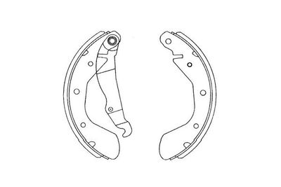 Brake Shoe Set Kavo Parts KBS-1403