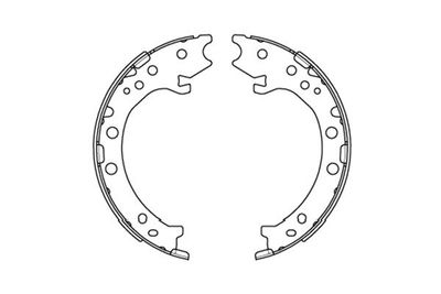 Brake Shoe Set, parking brake Kavo Parts KBS-2903