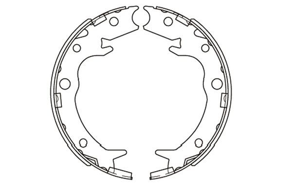 Kavo Parts KBS-2908 Brake Shoe Set, parking brake