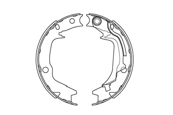 Kavo Parts KBS-3415 Brake Shoe Set, parking brake