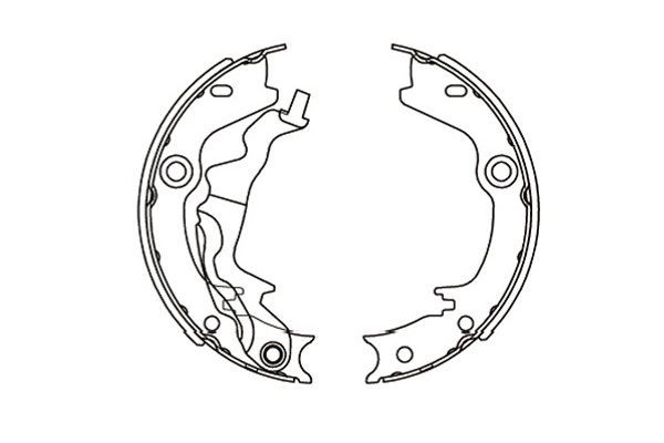 Kavo Parts KBS-3416 Brake Shoe Set, parking brake