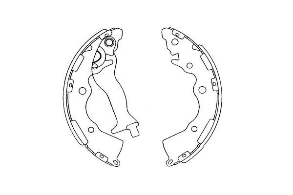 Kavo Parts KBS-4405 Brake Shoe Set