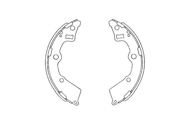 Kavo Parts KBS-4409 Brake Shoe Set