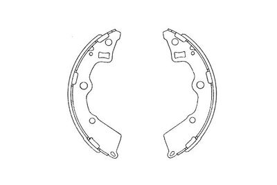 Brake Shoe Set Kavo Parts KBS-4409