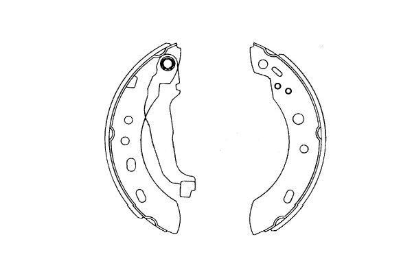Kavo Parts KBS-7427 Brake Shoe Set