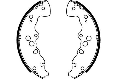 Brake Shoe Set Kavo Parts KBS-8925