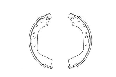 Brake Shoe Set Kavo Parts KBS-9901
