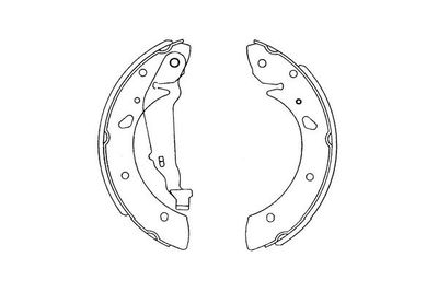 Brake Shoe Set Kavo Parts KBS-9915
