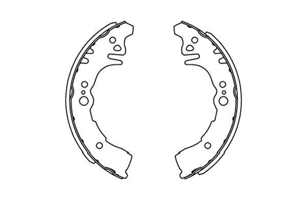 Kavo Parts KBS-9917 Brake Shoe Set