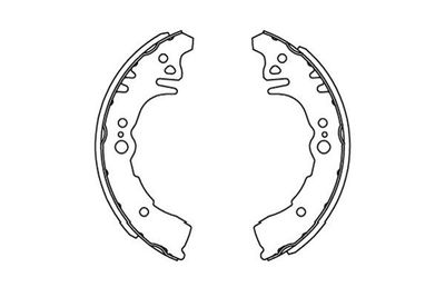 Brake Shoe Set Kavo Parts KBS-9917