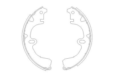 Brake Shoe Set Kavo Parts KBS-9918