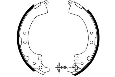 Brake Shoe Set Kavo Parts KBS-9930