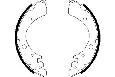 Brake Shoe Set Kavo Parts KBS-2907