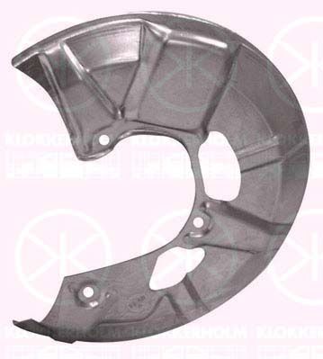 Splash Guard, brake disc KLOKKERHOLM 0009377