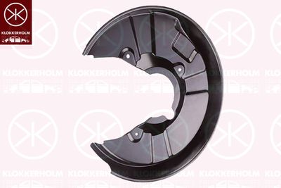 Splash Guard, brake disc KLOKKERHOLM 0028878