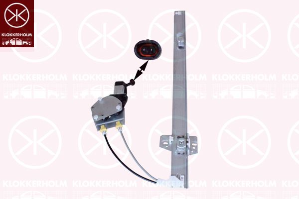 KLOKKERHOLM 50881101 Window Regulator