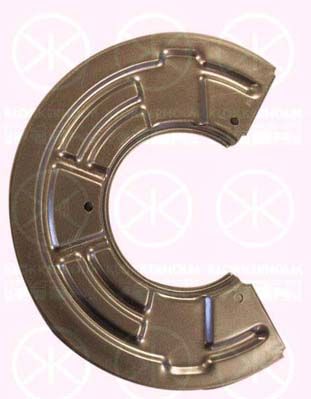 Splash Guard, brake disc KLOKKERHOLM 6037379
