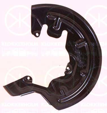 Splash Guard, brake disc KLOKKERHOLM 6041378