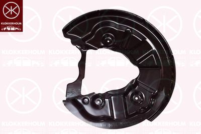 Splash Guard, brake disc KLOKKERHOLM 6614875