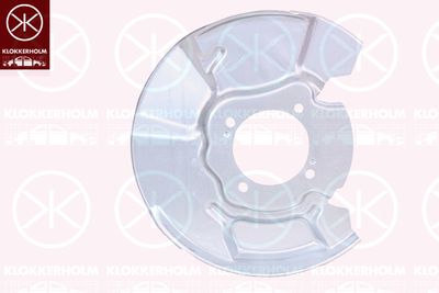 Splash Guard, brake disc KLOKKERHOLM 8128378