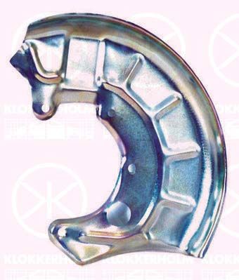 Splash Guard, brake disc KLOKKERHOLM 9522377